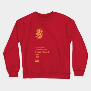Finland passport Crewneck Sweatshirt